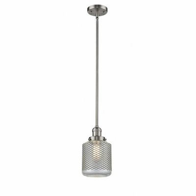 Stanton - 1 Light Stem Hung Mini Pendant In Industrial Style-12 Inches Tall and 6 Inches Wide