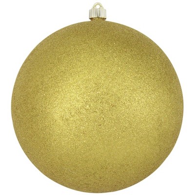 Christmas by Krebs Gold Shatterproof Glitter Christmas Ball Ornament 10" (250mm)