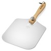 Pie Supply Aluminum Pizza Peel with Foldable Wooden Handle for Homemade Pizzas and Baking Bread - 2 of 4