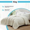 HLC.ME Logan - 3 Piece Quilt Set, Lightweight Bedspread Coverlet Set - 3 of 4