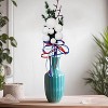 Attop Vibrant Red White Blue Artificial Floral Arrangement Stems Festive Table Centerpieces Decor - 3 of 4