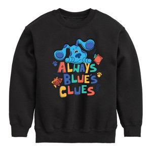 Boys' - Blue's Clues & You! - Always Blue's Clues Graphic Long Sleeve Fleece Sweatshirt - 1 of 4