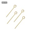 Unique Bargains DIY Craft Necklaces Bracelets Earrings Jewelry Making Iron 21 Gauge Eye Pins 500 Pcs - 3 of 4