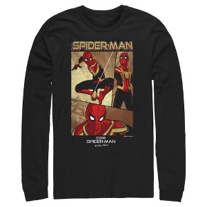 Men's Marvel Spider-Man: No Way Home Three Panel Poster Long Sleeve Shirt - 1 of 4