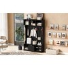57'' Hall Tree with 6 Hooks, Coat Hanger, Entryway Bench, 3-in-1 Design, A Spacious Drawer for Entrance, Living Room - 4 of 4