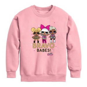 Boys' - LOL Surprise! - Bravo Babes Graphic Long Sleeve Fleece Sweatshirt - 1 of 4