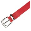 INSPIRE CHIC Women Faux Leather Gold/Silver Buckle Belt 0.9" Waist Belts for Jeans Pants Dresses - 2 of 4