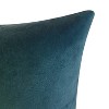 18"x18" Snowflakes Velvet Foil Printed Holiday Square Throw Pillow - Edie@Home - 4 of 4