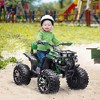 Aosom 12V Kids ATV Ride-on Four-Wheeler Toy Car with Music, Realistic Headlights, Wide Wheels, Rechargeable Battery-Powered for Boys Girls - 3 of 4