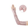 INSPIRE CHIC Women's Long Hook Finger Sequins Fingerless Arm Sleeves Shiny Cosplay Gloves 1Pair - 3 of 4
