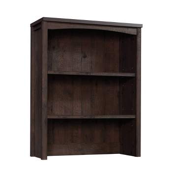 40" Costa Library Hutch Coffee Oak - Sauder: Adjustable Shelves, Mid-Century Modern, Laminated Surface