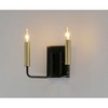 Maxim Lighting Sullivan 2 - Light Vanity in  Black/Gold - 3 of 4