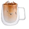 SharpChef 2PK Double Wall Borosilicate Glass Cups, Insulated Coffee & Tea Mugs, Heat-Resistant, Lightweight - 4 of 4