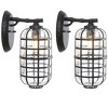 Rigel 8" Outdoor Sconce (Set of 2) - PLT7032 - Black - Safavieh - 2 of 4