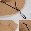 Anna-Kaci Wide Brim Straw Sun Hat with Braided Cord Detail Lightweight Packable Design for Beach Outdoor Protection - 3 of 4