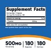 Nutricost L-Tyrosine Capsules (500 MG) (180 Capsules) - 2 of 4
