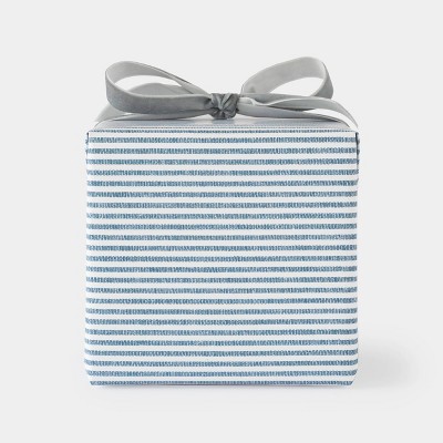 Chambray Ticking Stripe Gift Wrap - Sugar Paper™