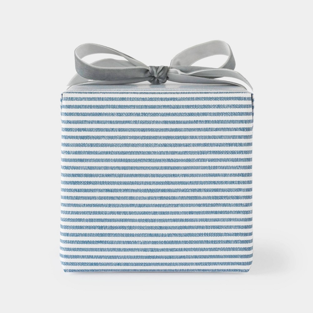 Chambray Ticking Stripe Gift Wrap - Sugar Paper