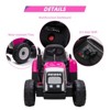 12V Kids Battery Powered Electric Tractor with Trailer, Toddler Ride On Car with Remote Control - 4 of 4