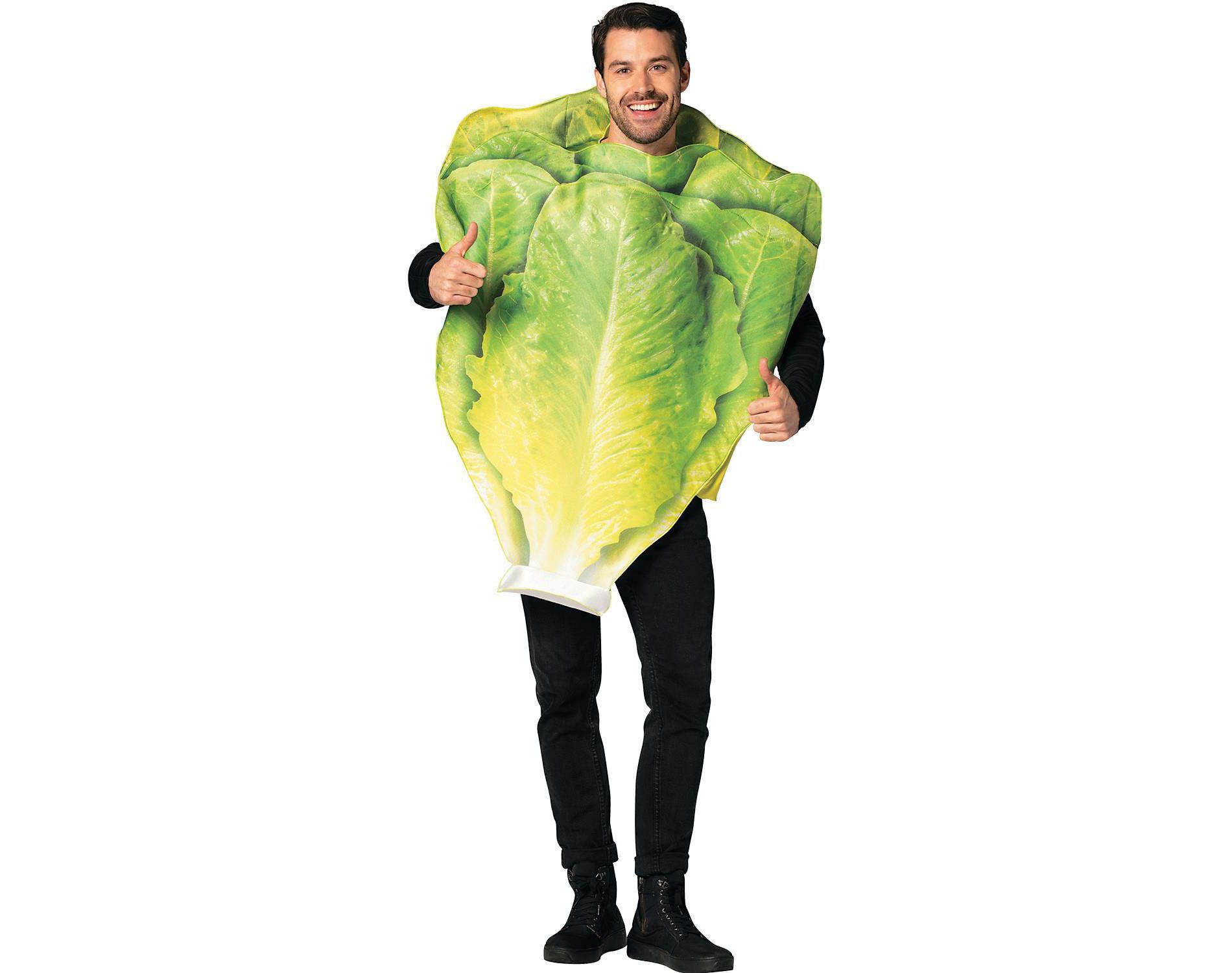 Imposta Costumes Adult Romaine Lettuce Leaf Costume Bodysuit Green One Size