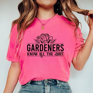 Simply Sage Market Know All The Dirt Garment Dyed Tee - 2XL - Crunchberry - 1 of 4
