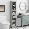 Kumasinova 66.9 Inch Tall Bathroom Storage Cabinet,Slim Storage Cabinet with 1 Drawer and Adjustable Shelf for Living Room,Home Office - 2 of 4