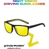 grinderPUNCH Polarized Driving Sunglasses for Men Lightweight UV400 Protection Anti Glare Square Sun Glasses - 3 of 4