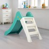 Dolu My First Garden Slide Kids Indoor Outdoor Playground Equipment, Green/White - 3 of 4