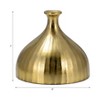 Modern Metal Vase - Decorative Aluminum Home Accent - Contemporary Finish - Perfect for Living Room, Bedroom, Office - 4 of 4