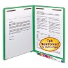 Smead Heavyweight Colored End Tab Fastener Folders, 0.75" Expansion, 2 Fasteners, Letter Size, Green Exterior, 50/Box - 3 of 4