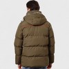 Canada Weather Gear Men's Heavyweight Puffer Jacket with Hood – Winter Coat with Orange Trim, Insulated Windproof Outerwear - 4 of 4