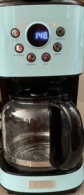 Haden Heritage Turquoise 12-Cup Programmable Coffee Maker