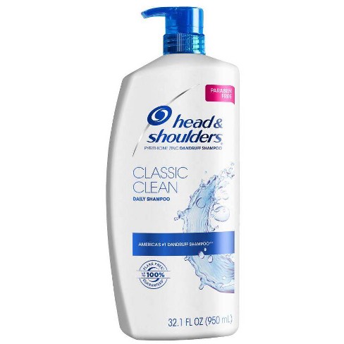 Head And Shoulders Classic Clean Daily Use Anti Dandruff Paraben Free Shampoo 32 1 Fl Oz Target