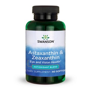 Swanson Dietary Supplements Astaxanthin & Zeaxanthin to Support Eye and Vision Health Softgel 60ct. - 1 of 3