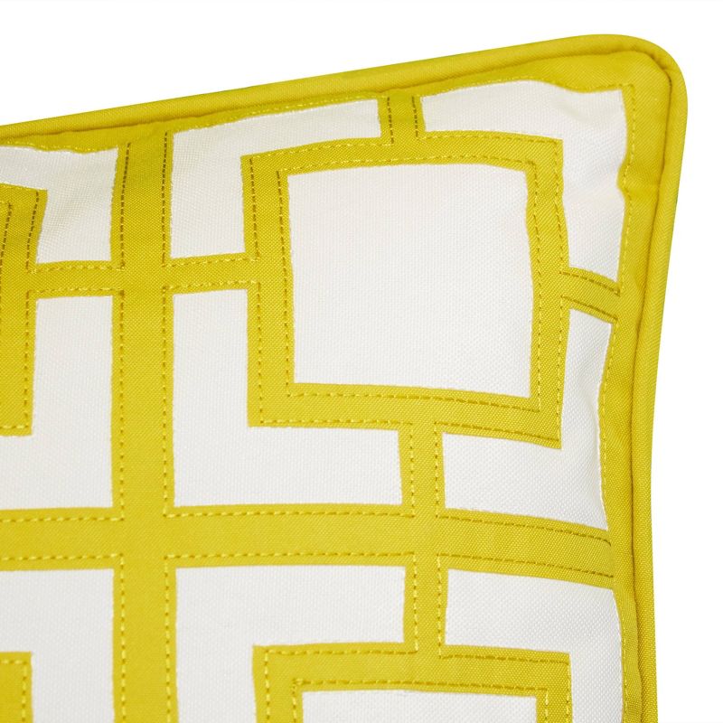 20" x 20" Modern Links Applique Decorative Patio Throw Pillow - Edie@Home, 5 of 7