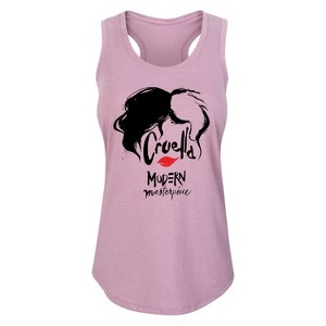 Women's - Cruella -  Graphic Racerback Tank - 1 of 4