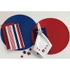 DII Tango Red Woven Round Placemat Set/6 - 2 of 4