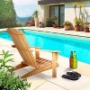 MaseiKar Teak Wood Adirondack Chair Wide Armrest, Durable and Weather Resistant, Garden Furniture for Outdoor, Patio or Beach - 2 of 4