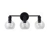 Chloe Lighting Oxa Transitional 3 Light Matt Black Vanity Bathlight 22" Wide - 2 of 4