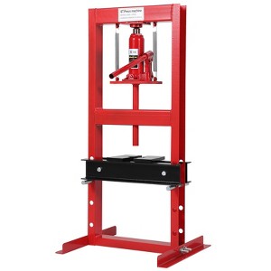 20 Ton/6-Ton Hydraulic Shop Press,Heavy Duty Benchtop Hydraulic Press with 2 Press Plates, H-Frame Pneumatic Shop Press Adjustable Height for Garage - 1 of 4