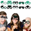 Big Dot of Happiness 2025 Green Graduation Glasses - Paper Card Stock Party Photo Booth Props Kit - 10 Count - 2 of 4