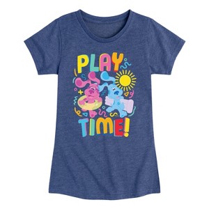 Girls' - Blue's Clues & You! - Play Time Fitted Short Sleeve Graphic T-Shirt - 1 of 3