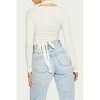Women's LAYERED HALTERNECK RIBBED-KNIT TOP - Pretty Garbage - 2 of 2