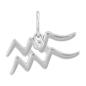 アクセサリー QUESERA charm silver Silpada 'Petite Zodiac' Sterling Silver White Cubic Zirconia Charm