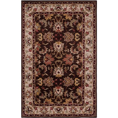 Handmade Blue Wool Tufted Square Area Rug