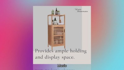 Natural Bamboo Multi-Tier Revolving Shoe Rack Cabinet