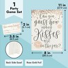 Sparkle and Bash Guess How Many Kisses Bridal Shower Game for 60 Guests (1 Rule Board, 60 Guessing Cards) - 4 of 4
