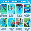 Yaheetech Double Lane Inflatable Water Slide for Kids Aged 3 To 10, Blue/Green - 4 of 4