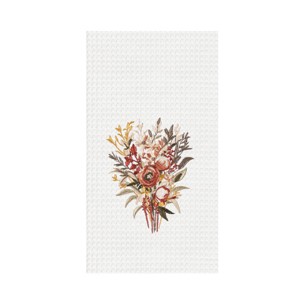 C&F Home Fall Floral Flowers Daisy Cute Dishtowel Home Kitchen Drying Dish Towel All Seasons Fall Autumn Harvest Decor Decoration - 1 of 3