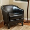 GDFStudio Hawthorne Contemporary Upholstered Club Chair with Nailhead Trim - 2 of 4